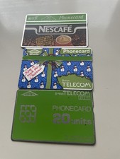 X 3 British Bt Telecom Cards Used Condition