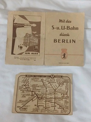 Mit der S-u. - U-Bahn durch Berlin - Streckenplan Mdi der DDR