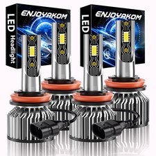 For Nissan Rogue 2014-2020 Combo 4x LED Headlight Bulbs Hi/Lo Beam Super Bright