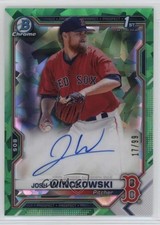 2021 Bowman Chrome HTA Green Atomic Refractor 17/99 Josh Winckowski Auto 15wb