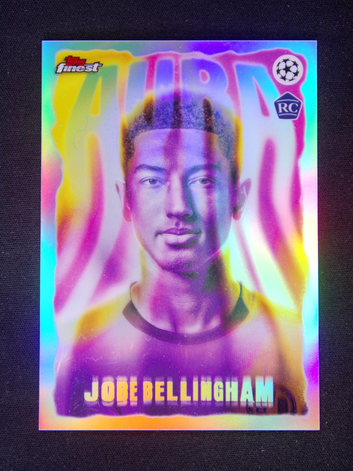 2025-26 Topps Finest UEFA Jobe Bellingham RC Rookie Aura Case Hit SSP