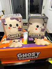 Ghost Squishy Ghost Tactile Squeeze Toy White/Black/Orange Ages 6 