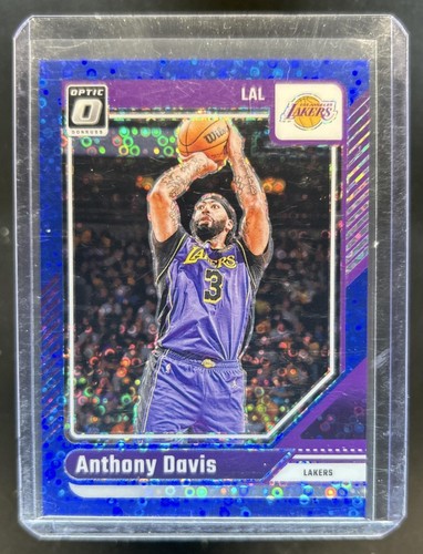 2024-25 Panini Donruss Optic Anthony Davis Fast Break Blue Prizm #/49 Lakers