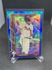 2025 Topps Holiday - Bryce Harper #H69 Holiday Blue Metallic Glitter