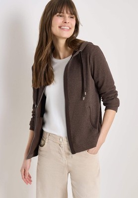 CECIL - Langarm Jacke mit Kapuze und Taschen - Farbe: macchiato brown