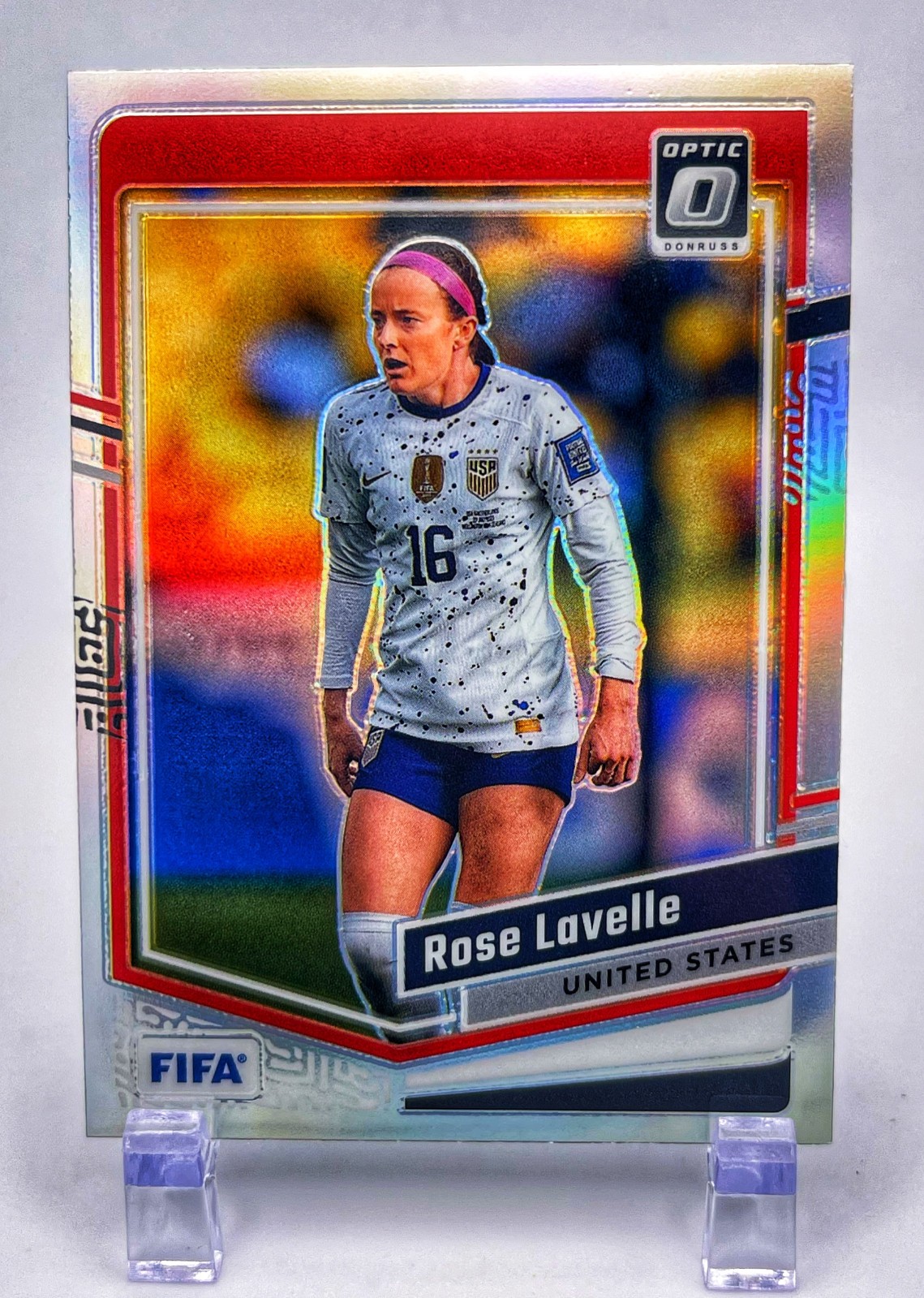 2023-24 Panini Donruss Optic Rose Lavelle Silver Holo Prizm #65 USA