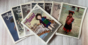 Lot of 9 Doll Maker’s Journal Magazine 1992-1995 Rag Doll Patterns Craft Sewing