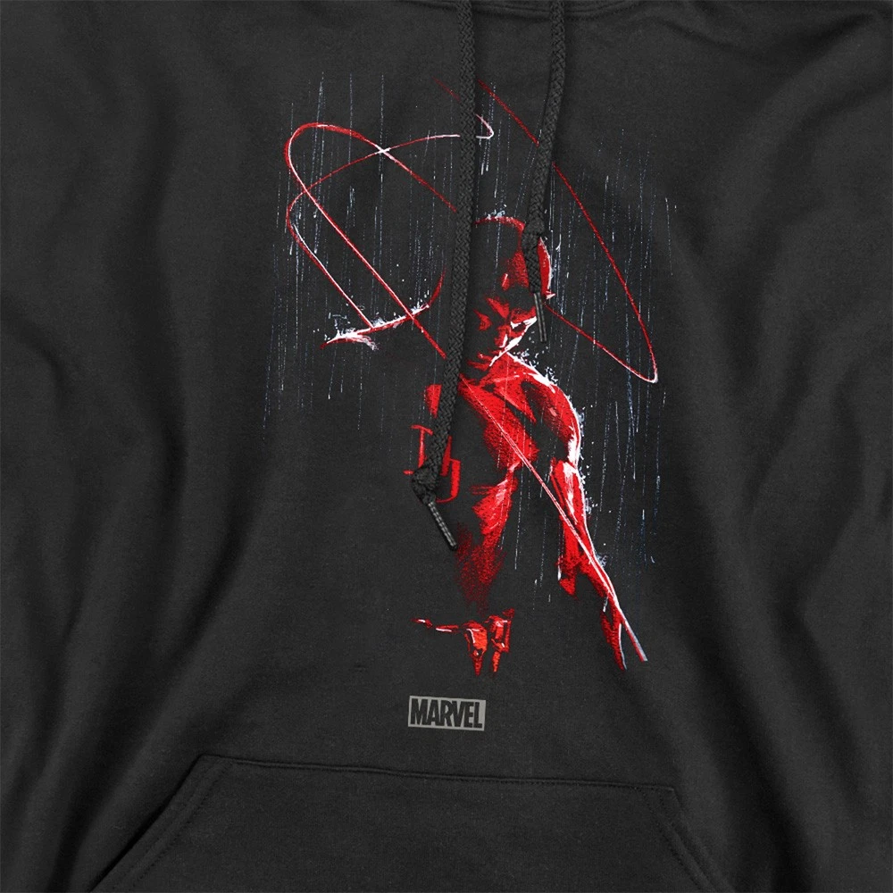 Marvel Daredevil Rain Sudadera con Capucha Unisex S-2XL, Negra