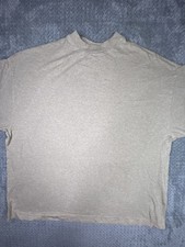 Men s Fear Of God Essentials T Shirt Heathered Beige Size Large Oversize