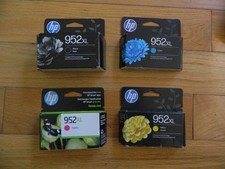 2027 SET 4 GENUINE HP 952XL LARGE CARTRIDGES OFFICEJET PRO 8210 8720 8740 SEALED