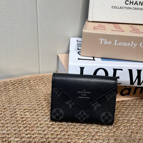 Louis Vuitton Zoé Wallet 'Black Monogram Embossed Empreinte Cowhide#LJASW