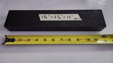 DELRIN ACETAL BLACK SHEET STOCK 1.25" X 2.50" X 12.00"