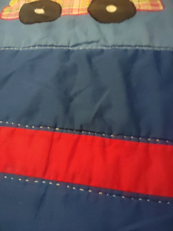 Manta hecha a mano 79x66 tamaño doble para cama de niños Foto 4 de 4