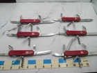 Lot of 6 Wenger Swiss Army Knives Commander Viking Cascade
