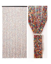 52 Strands Colorful Beaded Curtain Curtain for Doorways Multi-Scenario Applic...