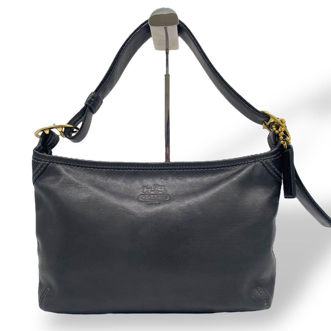 バッグ Vintage Coach One Shoulder Bag Black Vintage Coach one-shoulder bag, 90's black leather model