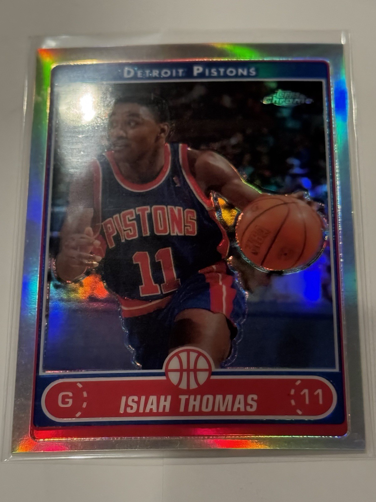 2006-07 Topps Chrome Refractor Isiah Thomas #153