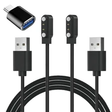 Veryfit Smart Watch Charger, 2-Pack/3.3Ft Magnetic Charging Cable for Veryfit Sm