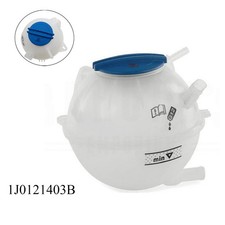 Coolant Expansion Tank Reservoir Bottle + Cap 1J0121403B For VW Golf Mk4 1997-06