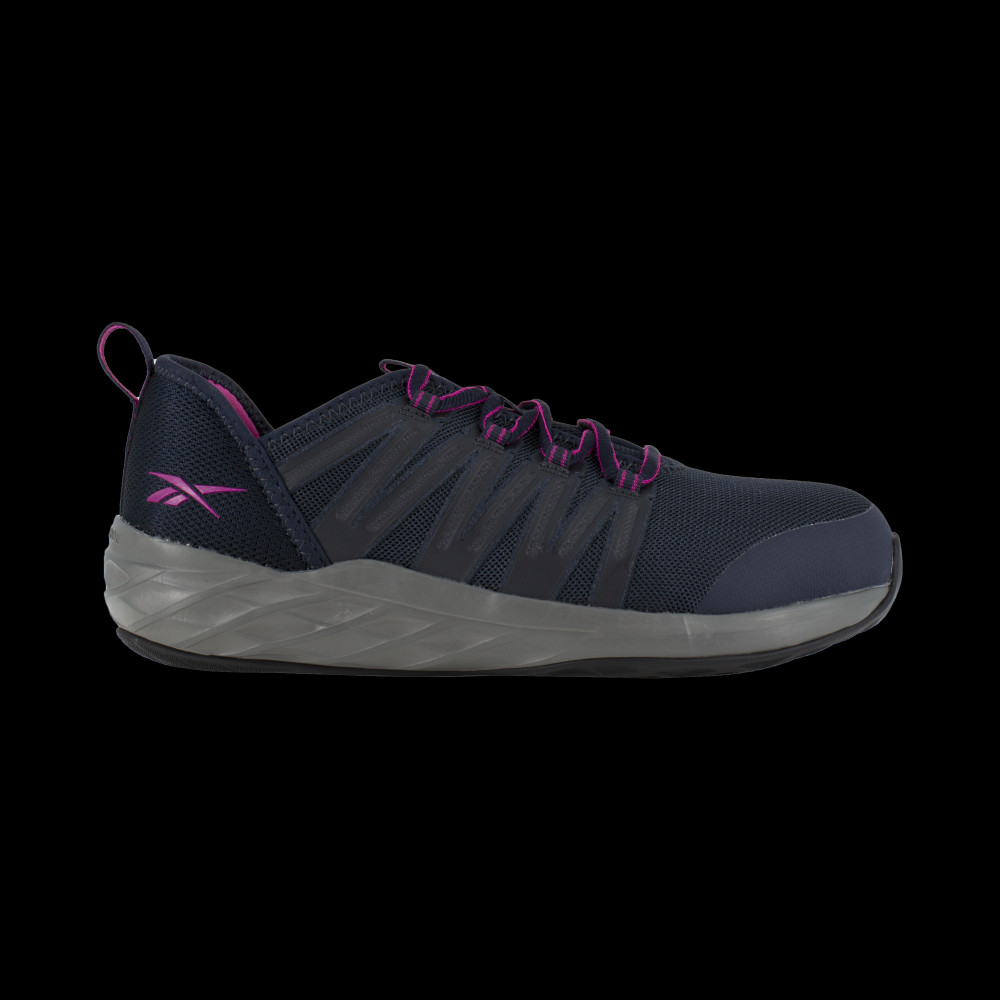 Reebok Work Women's Astroride Steel Toe ESD Athletic Work Shoe Navy/Purple - RB3