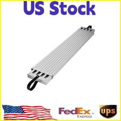 6-9 Ft Aluminum Work Plank, 440lbs Telescoping Plank, Skid-Proof Platform, NEW