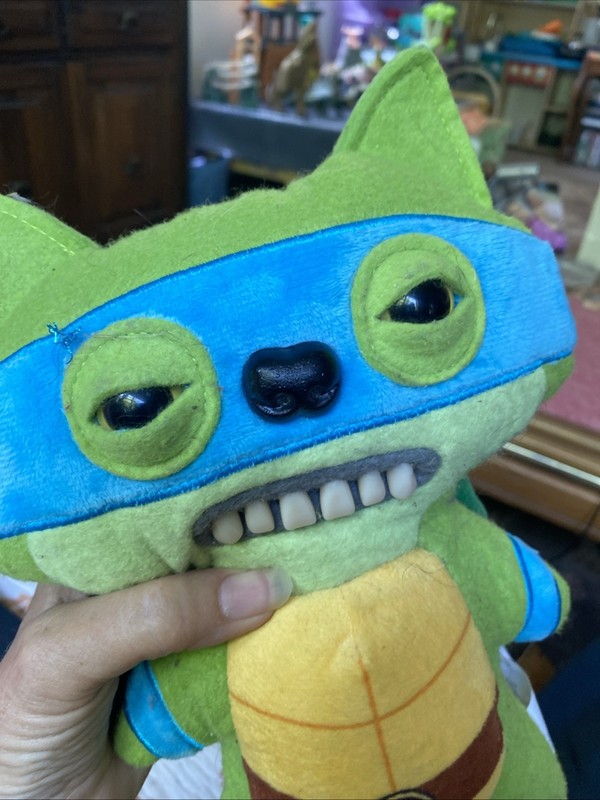 Fuggler TMNT Plush Doll Teenage Mutant Ninja Turtles Blue Mask Monster Toy