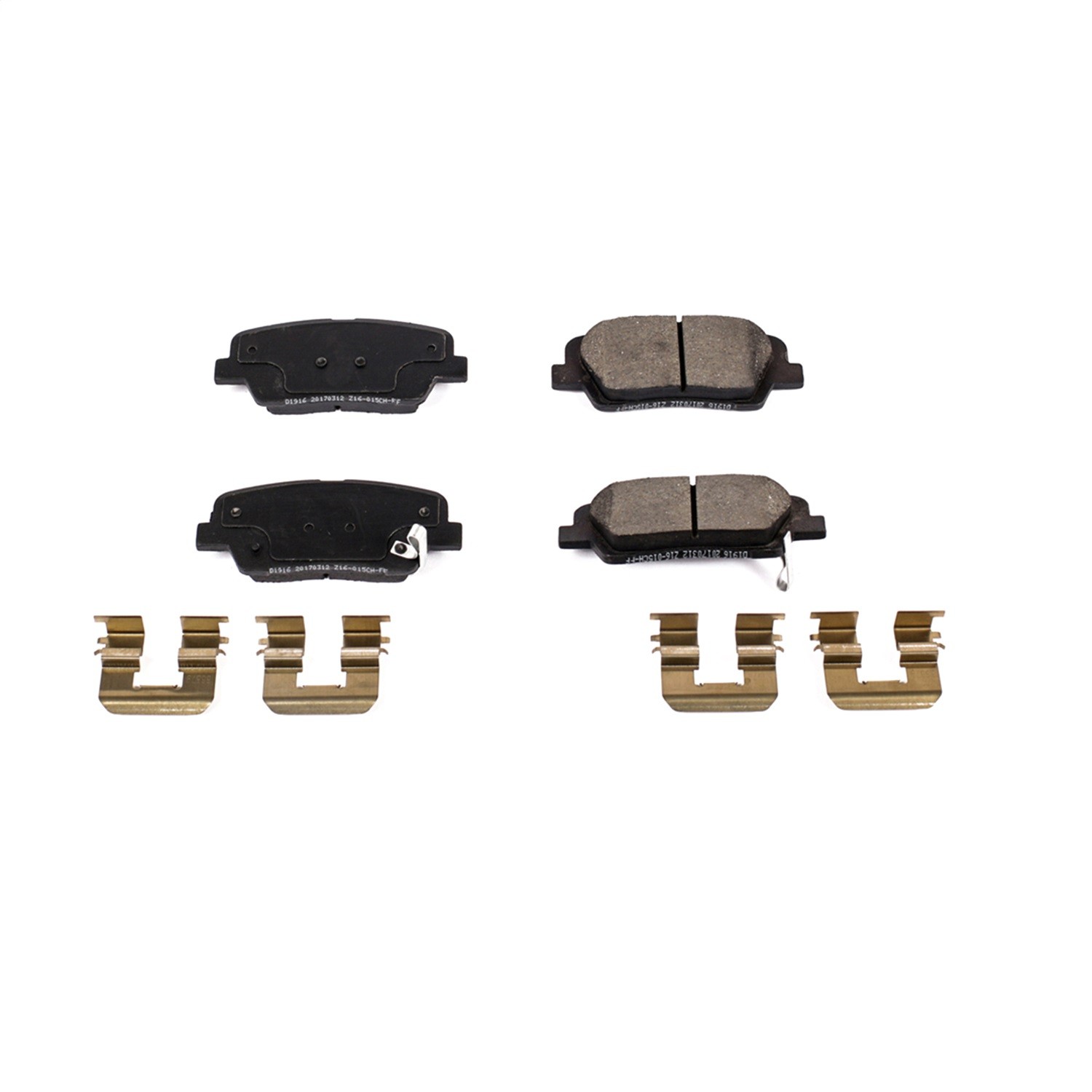 PowerStop 17-1916 Disc Brake Pad Set For Select 10-19 Hyundai Kia Models