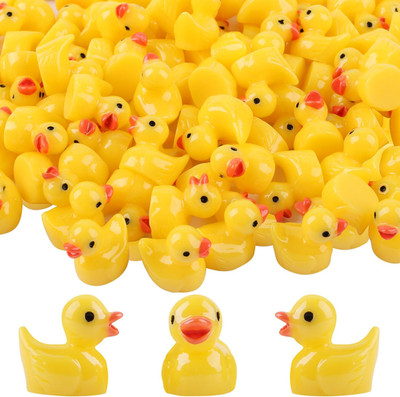 Mini Harz Entchen Enten Set für DIY Micro Landschaft Dekorationen 100 Stück