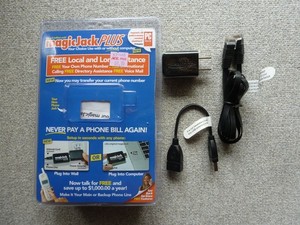 Magic Jack Plus Free Local Long Distance Calling Telephone Unit 430-0460 Note