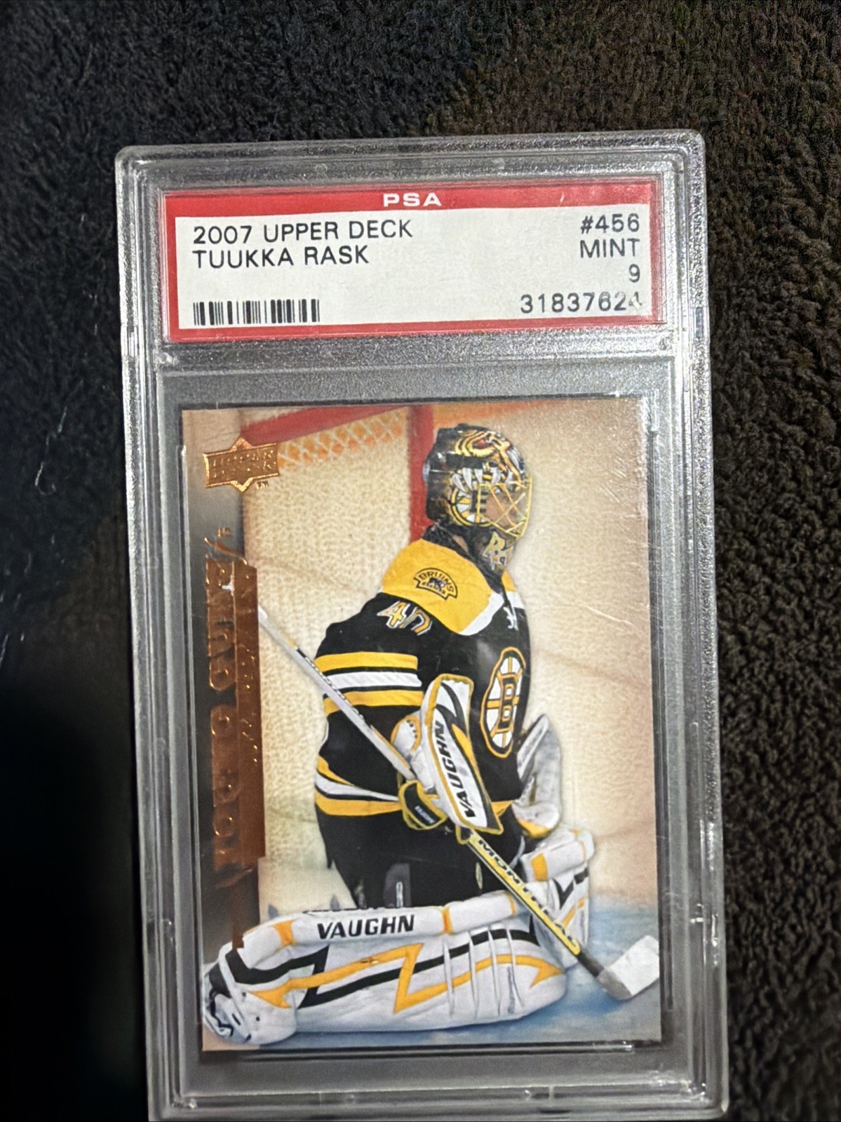 Tuukka Rask #456 Hockey Cards 2007 Upper Deck trading card — raw and PSA graded price guide