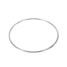 4 Inch Dream Catcher Rings, Silver Metal Macrame Wreath Floral Hoop, 10 Pcs