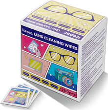200 Pcs Cleaning Wipes for Glasses,Pre-Moistened Lens Cleaning Wipes, Computer