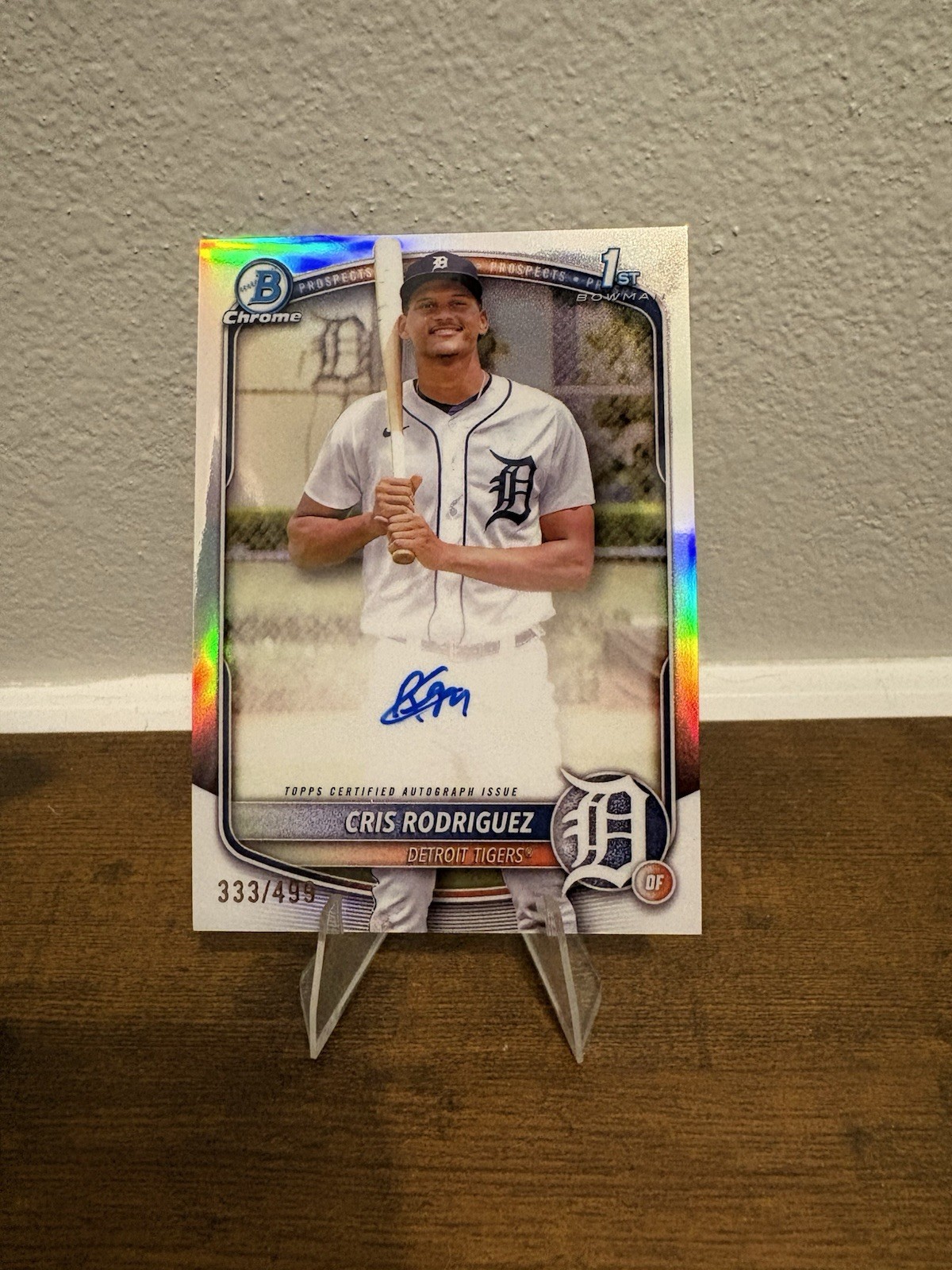 2025 Bowman Chrome Cris Rodriguez 1st Refractor Auto /499 #CPA-CR 🔥 Tigers