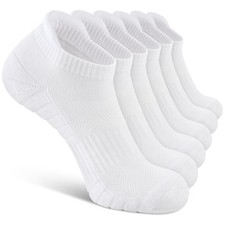 Low Cut Athletic Ankle Socks - Cushioned, Soft  Breathable, Anti-Blister Tab...