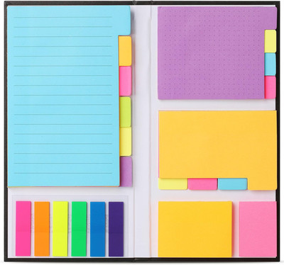 - Sticky Notes Set, 410 Pack, Ruled, Dotted & Blank Notes with 150 Index Tabs, D