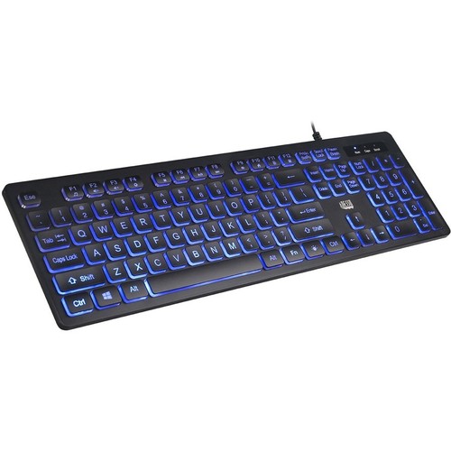 Adesso Large Print Illuminated Desktop Keyboard (AKB139EB) - Picture 4 of 6