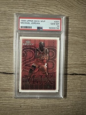 1999 Upper Deck MVP Michael Jordan #201 PSA 10 GEM MT - MJX Exclusive