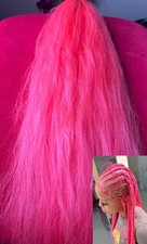 Customized Pink Braiding Hair Kanekalon 58 Inch Highlights