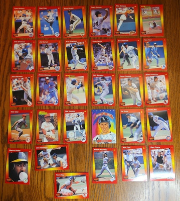 1992 Donruss Triple Play Baseball Lot-30 Cards-Stars & Commons-Clean Vintage Set