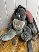 RARE Vintage Walt Disney World Eeyore Plush Backpack Y2K Disney Parks Winnie The