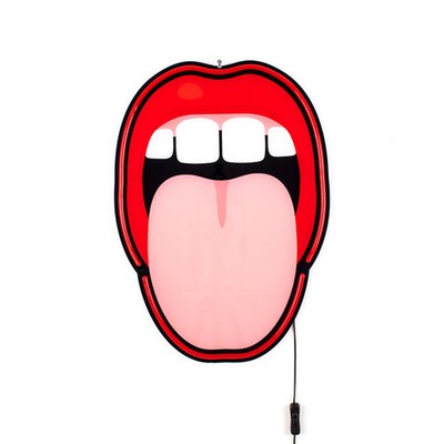 SELETTI Studio Job Blow Led Lampe Tongue
