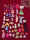Vintage Barbie Doll Clothes Dresses Others Lot 62 pcs Need TLC Talking  Rockers