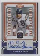 2024 Certified Mirror Signatures Orange 50/50 Charlie Joiner Auto HOF 1t3