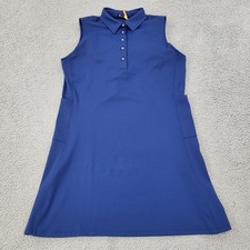 Turtleson Shift Dress Womens Large Blue Sleeveless With Shorts