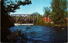 Postcard New Hampshire Bridge Sugar River Chrome A7