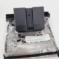 Blade-Tech Revolution DMP Double Stack 9/40 Dual Mag Pouch Duty Loop Black