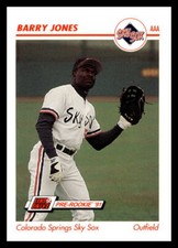 1991 Line Drive AAA #86 Barry Jones Colorado Springs Sky Sox Baseball Card