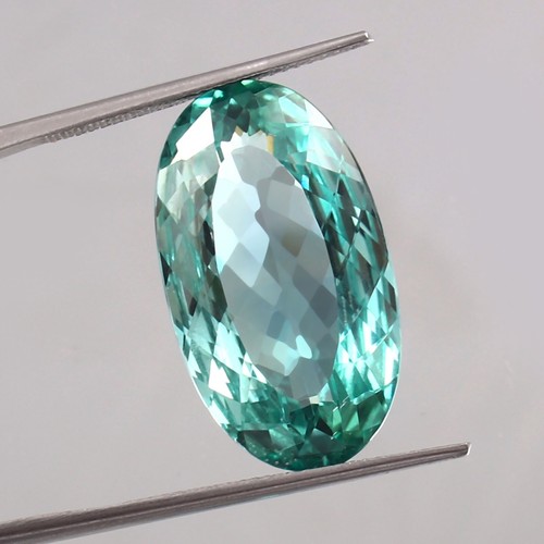 21.50 Ct Oval Green Sapphire – Ceylon Flawless Sapphire Gemstone for Jewelry - Picture 16 of 16