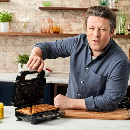 Jamie Oliver SW70J810 Appareil combiné gaufré sandwich 2 en 1 revêtement anti... - Picture 5 of 6