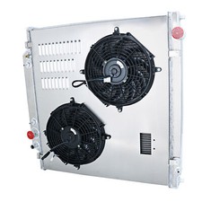 3 ROW RADIATOR+SHROUD FAN FOR 1999-05 FORD F2...